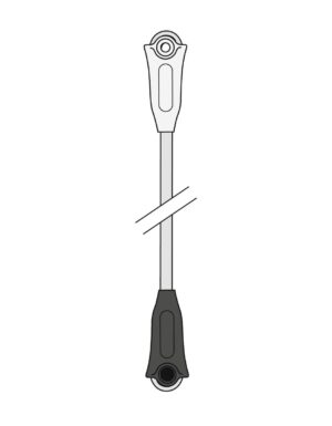 PETZL AXIS 11MM - Semi-statisch touw - 2 genaaide uiteinden - Wit - 10M - 2026