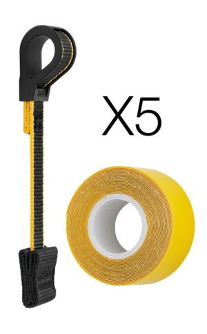 PETZL TOOLINK S and TOOLTAPE - Bevestiging voor gereedschap tot 2.3 kg - 5x TOOLINK S bandlus - 1x TOOLTAPE kleefband