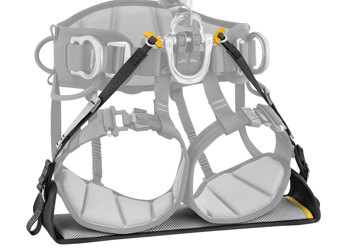 PETZL LITEPOD Compact zitje voor hangend werk - Zwart/Geel - Afbeelding 3