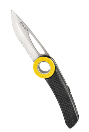 PETZL SPATHA Mes - Glad en gekarteld - Zwart - Afbeelding 2