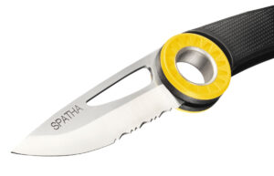 PETZL SPATHA Mes - Glad en gekarteld - Zwart - Afbeelding 3