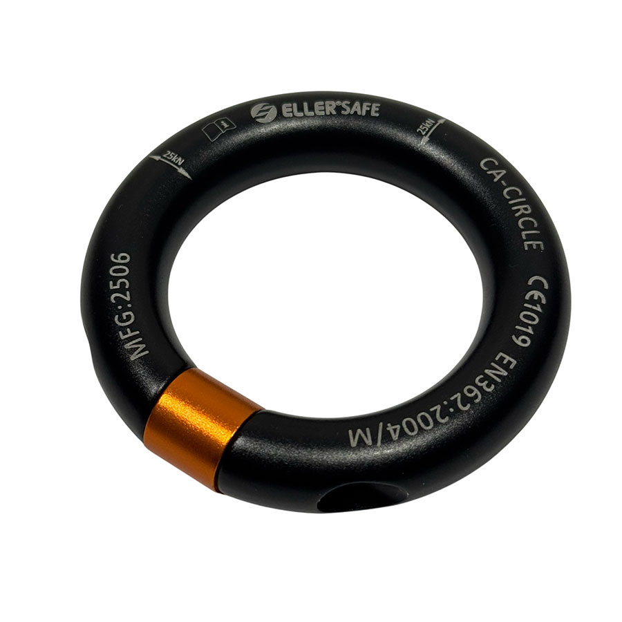 ELLERsafe CA-CIRCLE Connector - Aluminium - Tool opening - Oranje - Afbeelding 2