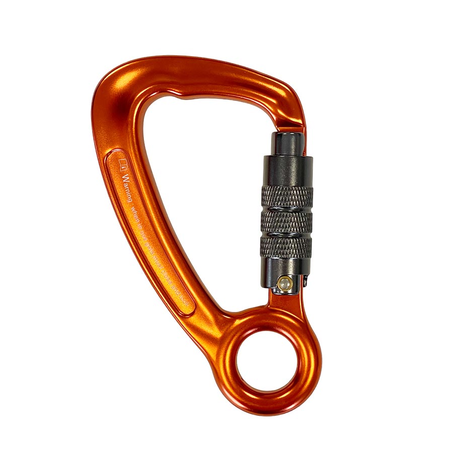 ELLERsafe CA-EASY-TR Karabijnhaak - Aluminium - Trilock - Oranje - Afbeelding 3