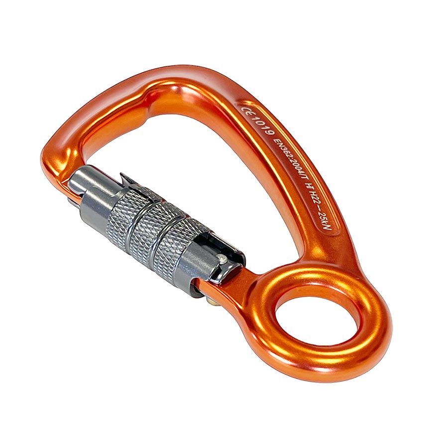 ELLERsafe CA-EASY-TR Karabijnhaak - Aluminium - Trilock - Oranje - Afbeelding 5