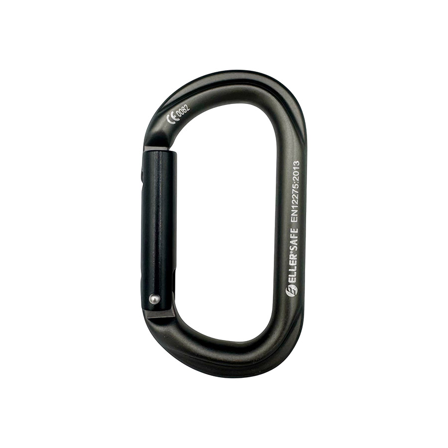 ELLERsafe CA-ELLIPSE-NL Karabijnhaak - Aluminium - Non-lock - Grijs