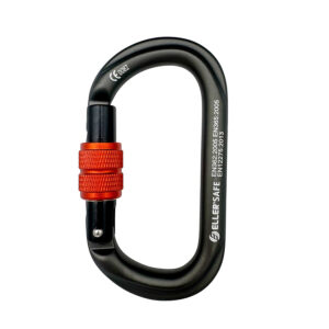ELLERsafe CA-ELLIPSE-SL Karabijnhaak - Aluminium - Screwlock - Grijs
