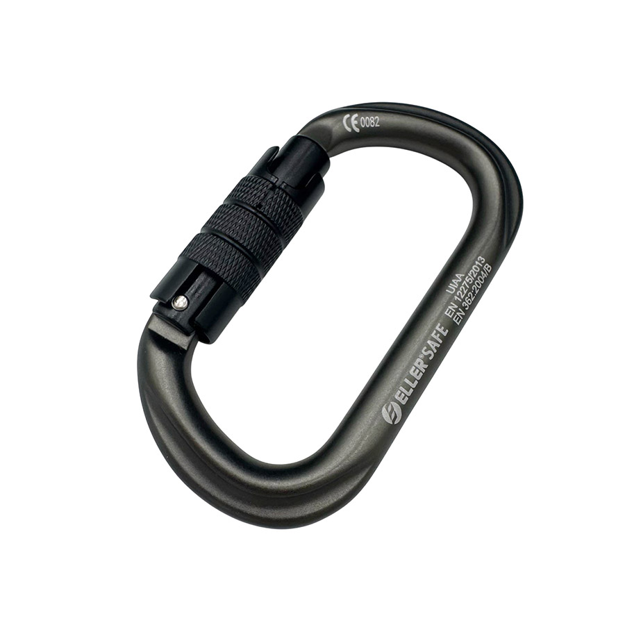 ELLERsafe CA-ELLIPSE-TW Karabijnhaak - Aluminium - Twistlock - Grijs - Afbeelding 2