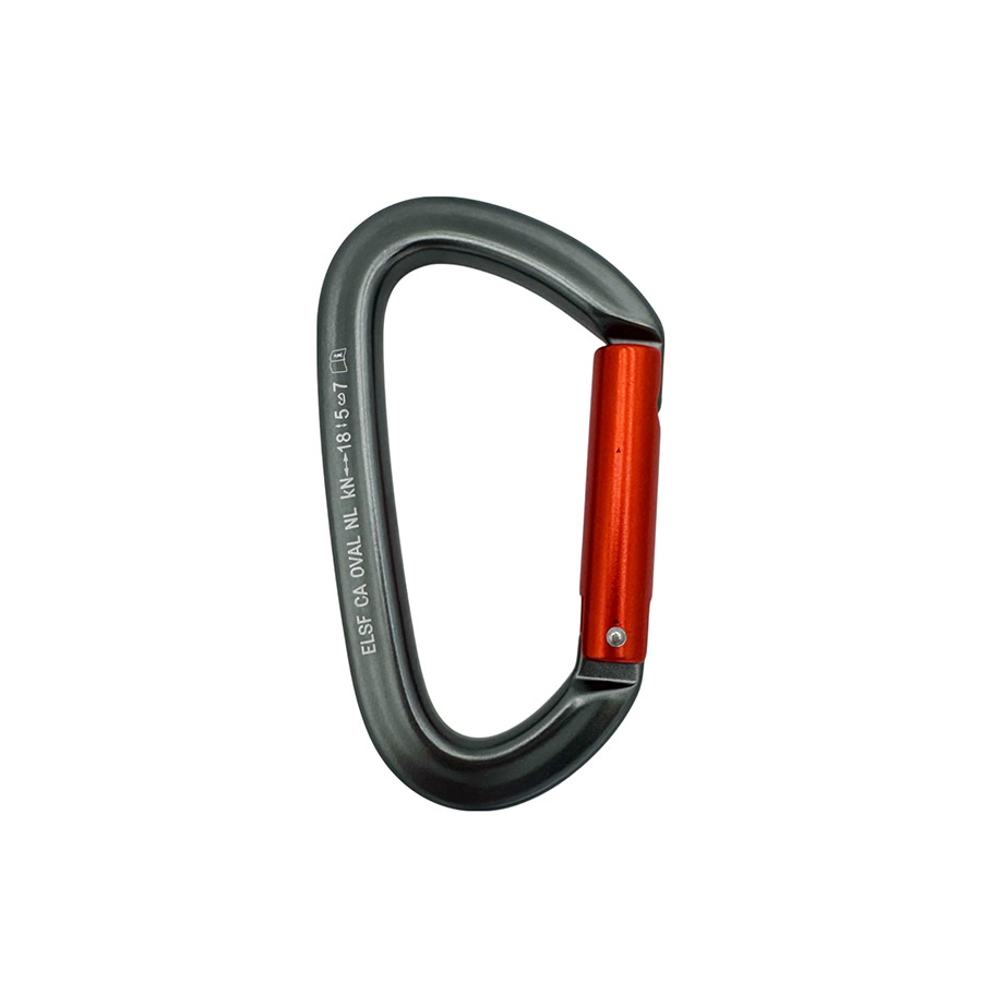 ELLERsafe CA-OVAL-NL Karabijnhaak - Aluminium - Non-lock - Oranje