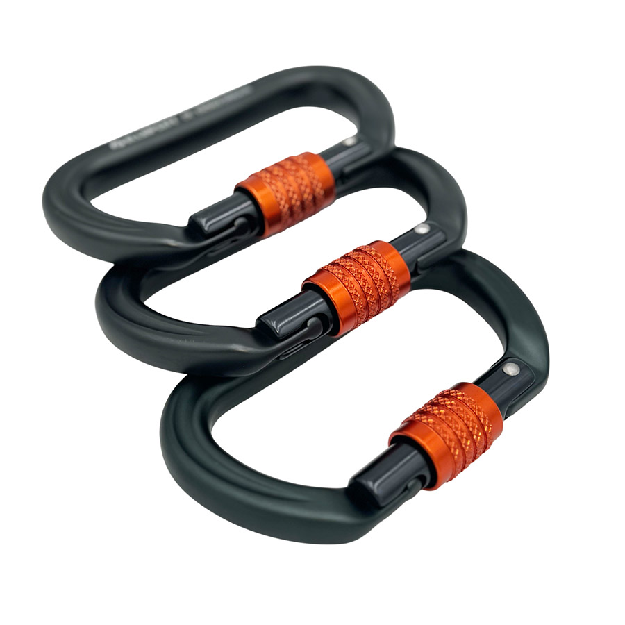 ELLERsafe CA-OVAL-SL Karabijnhaak - Aluminium - Schroefsluiting - Oranje - Afbeelding 5