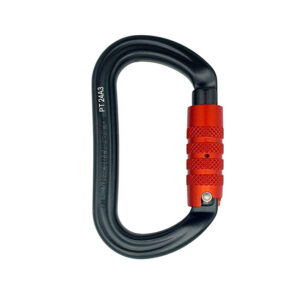 ELLERsafe CA-OVAL-TR Karabijnhaak - Aluminium - Trilock - Oranje - Afbeelding 2