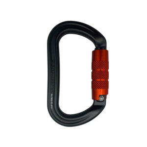 ELLERsafe CA-OVAL-TW Karabijnhaak- Aluminium - Twistlock - Oranje - Afbeelding 2