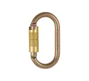 ELLERsafe CS-OVAL-TW Karabijnhaak - Staal - Twistlock - Oranje