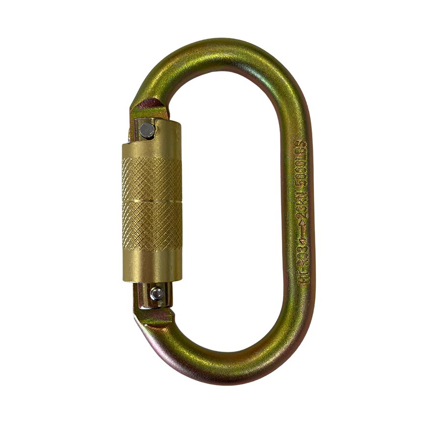ELLERsafe CS-OVAL-TW Karabijnhaak - Staal - Twistlock - Oranje - Afbeelding 7