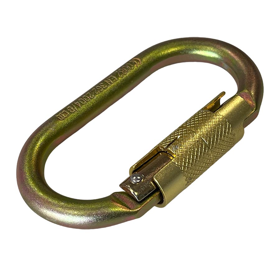 ELLERsafe CS-OVAL-TW Karabijnhaak - Staal - Twistlock - Oranje - Afbeelding 4