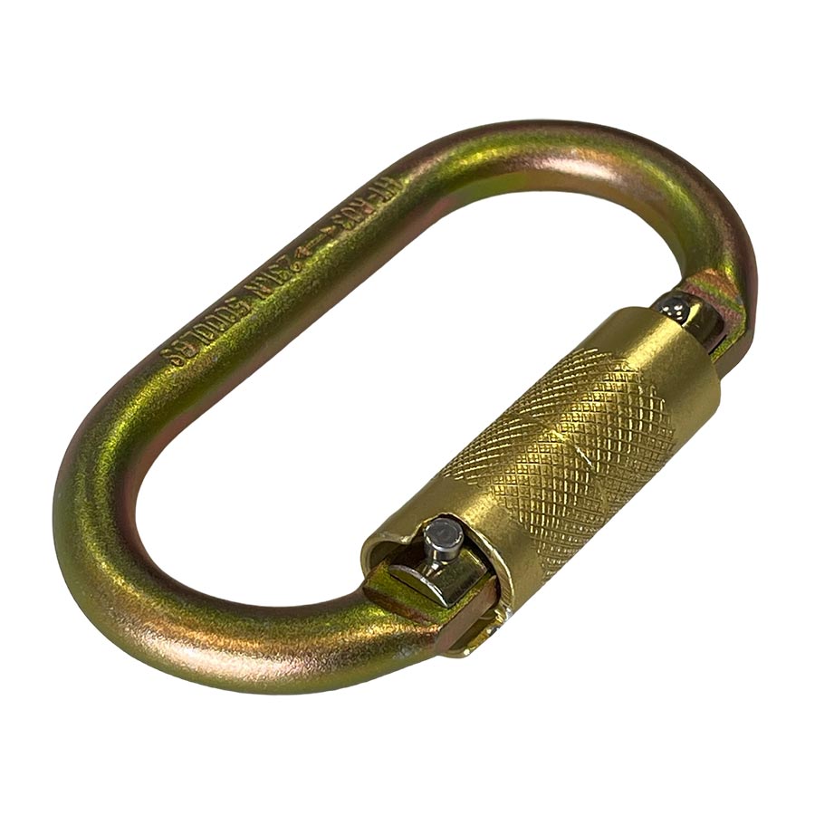 ELLERsafe CS-OVAL-TW Karabijnhaak - Staal - Twistlock - Oranje - Afbeelding 5
