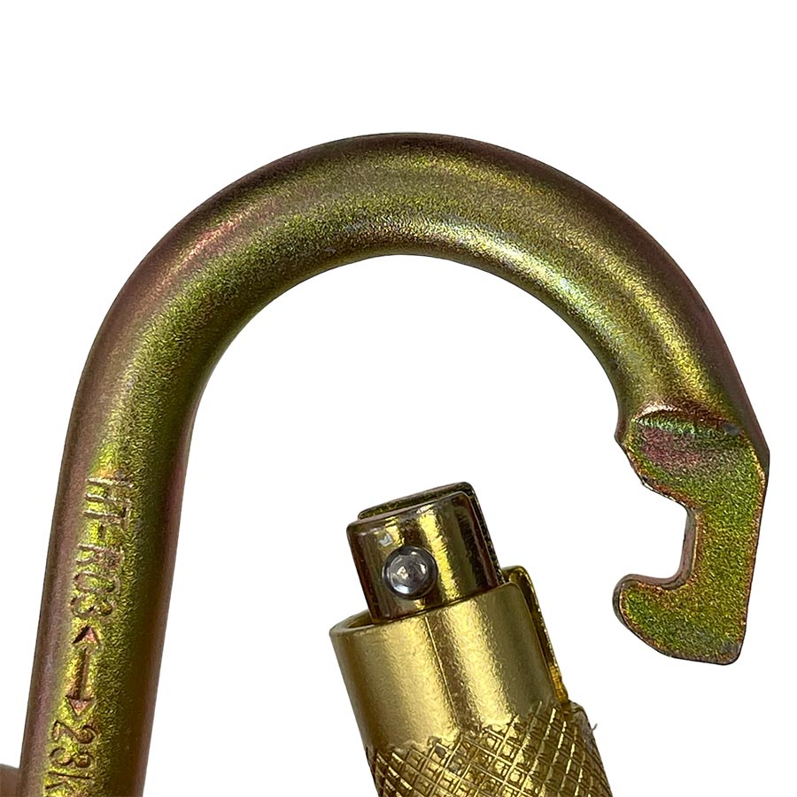 ELLERsafe CS-OVAL-TW Karabijnhaak - Staal - Twistlock - Oranje - Afbeelding 2