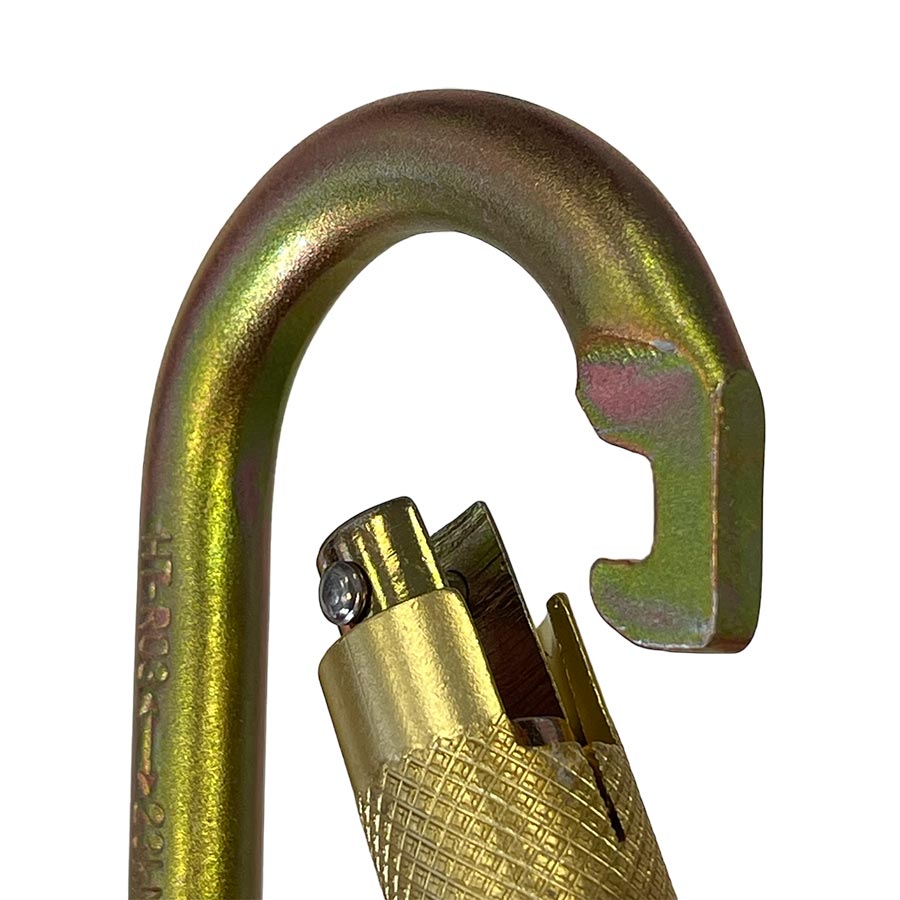 ELLERsafe CS-OVAL-TW Karabijnhaak - Staal - Twistlock - Oranje - Afbeelding 3