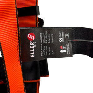 ELLERsafe H115 Antivalharnas met snelsluitingen - Zwart/Oranje - Afbeelding 8