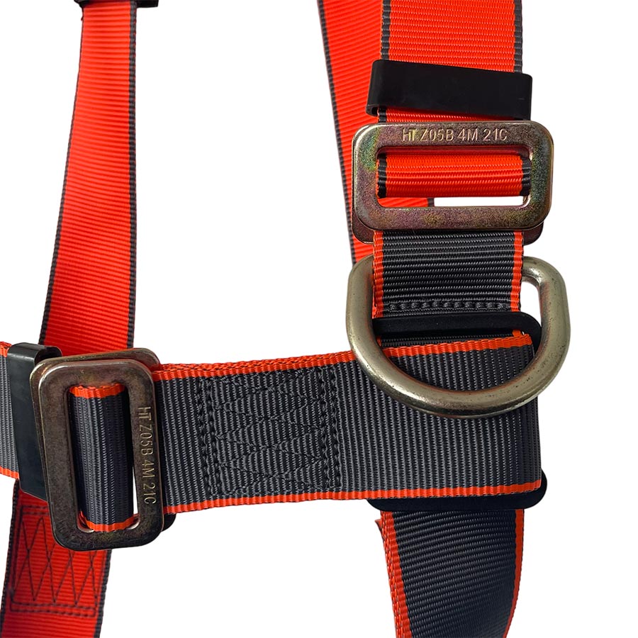 ELLERsafe H120 Antivalharnas met reddingslussen - Zwart/Oranje - Afbeelding 3