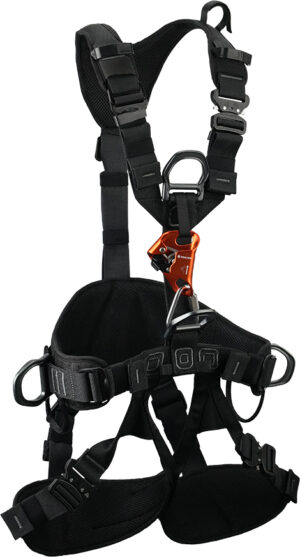 ELLERsafe H330 Rope-Access harnas - Met stijgklem - Maat M-XL - Zwart/Grijs