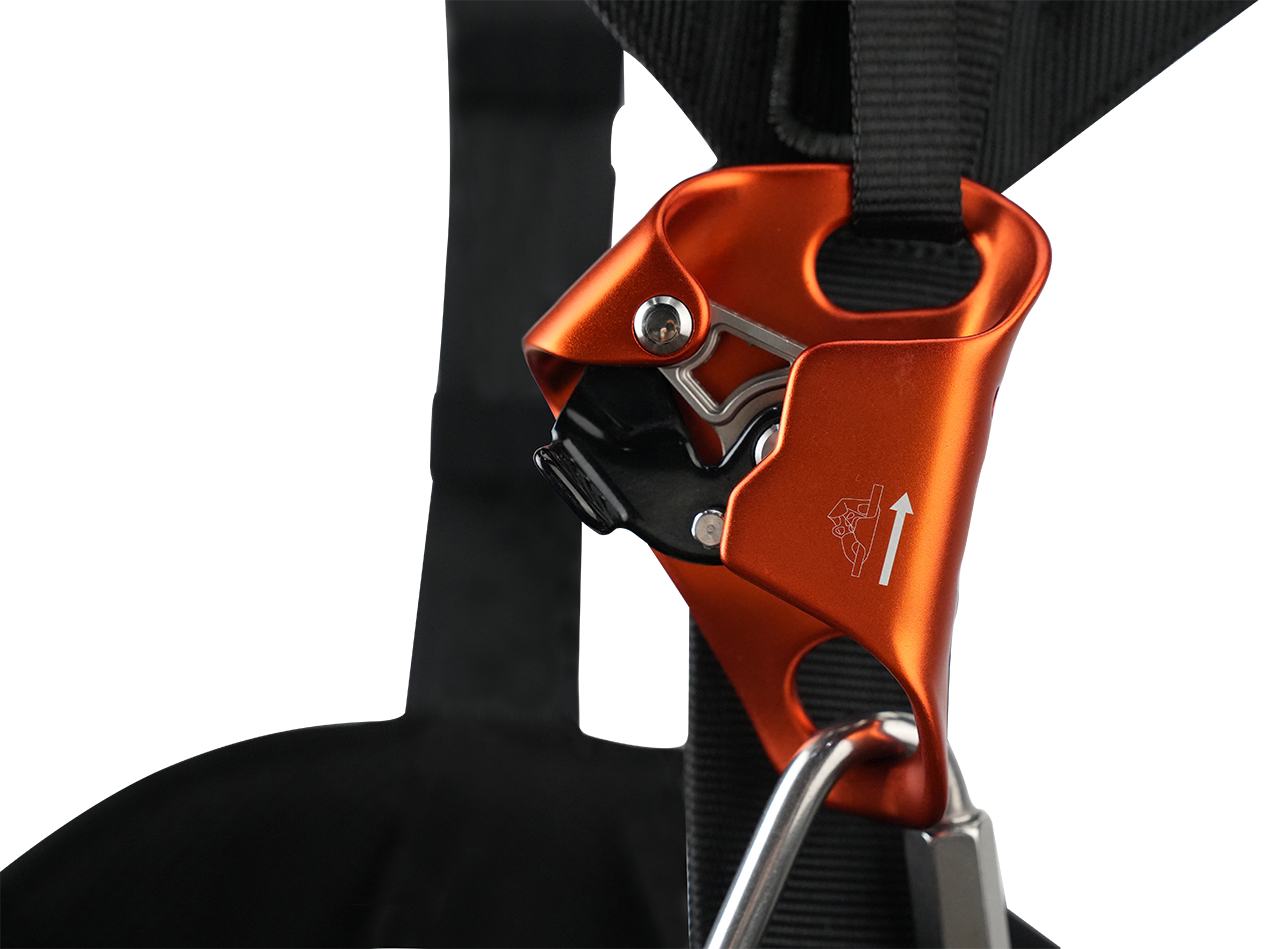 ELLERsafe H330 Rope-Access harnas - Met stijgklem - Maat M-XL - Zwart/Grijs - Afbeelding 3