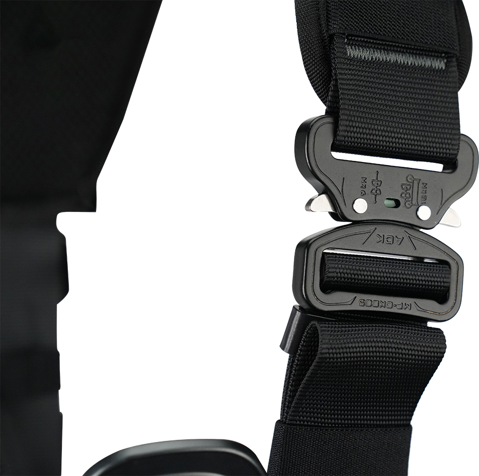 ELLERsafe H330 Rope-Access harnas - Met stijgklem - Maat M-XL - Zwart/Grijs - Afbeelding 5