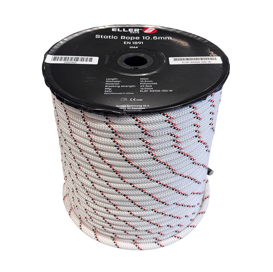 ELLERsafe RS105-100-W Semi-statische lijn - 10,5MM - 100M - Wit - Afbeelding 2