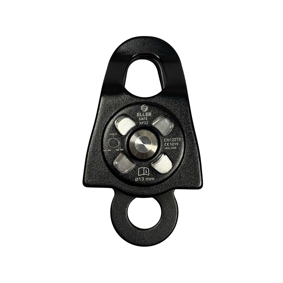 ELLERsafe XP32 Lichtgewicht dubbel katrol - Zwart